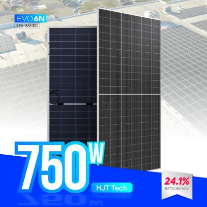 Sunevo High Power Hjt Solar Panels 700W 720W 750W Transparent Solar Power Module