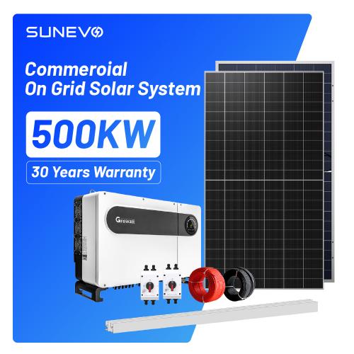 Complete on Grid Solar Energy System Kits 100kw 500kw 1mw Grid Tie All in One Solar Storage System Industrial Use