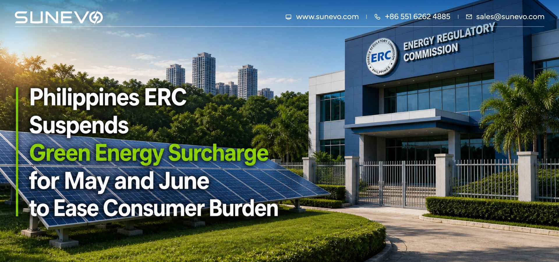 Philippines ERC Suspends Green Energy Surcharge for May and June to Ease Consumer Burden