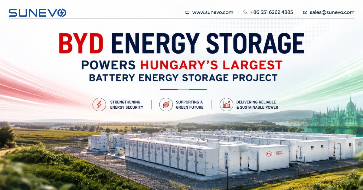 BYD Energy Storage Powers Hungary's Largest Battery Energy Storage Project