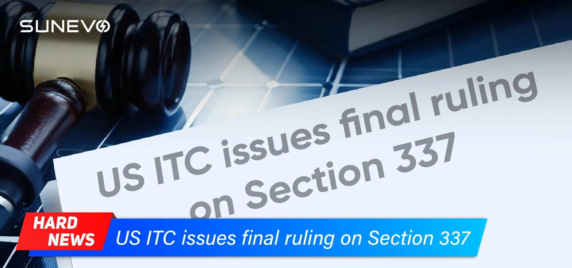 US ITC issues final ruling on Section 337